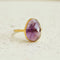 Elara Amethist Ring – 925 Zilver Gold Plated