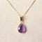 Serena Amethist Ketting – 925 Zilver Gold Plated